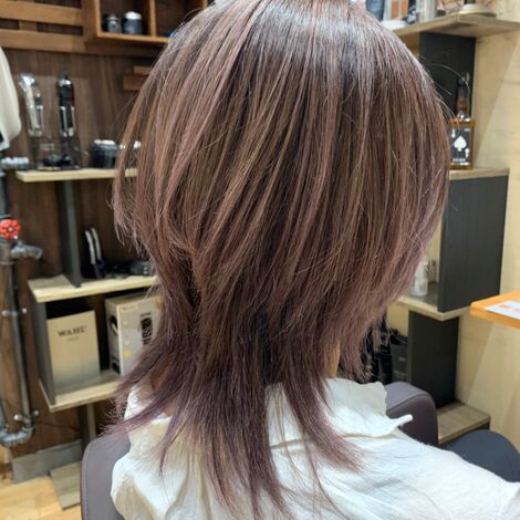 ウルフのヘアカラー