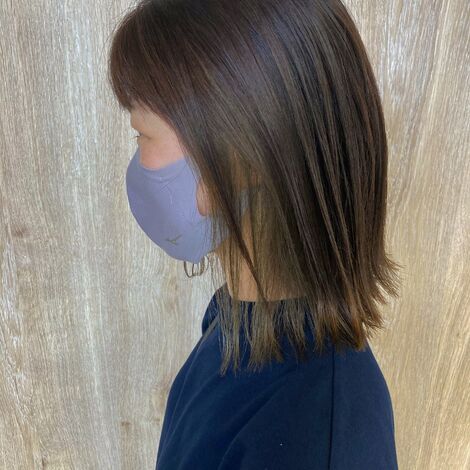 レディースのツーブロック